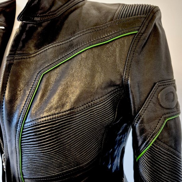 Custom Embossed Leather Jacket with Praying Eagle Claws by Oceandrive Leather - Picture 9 of 15